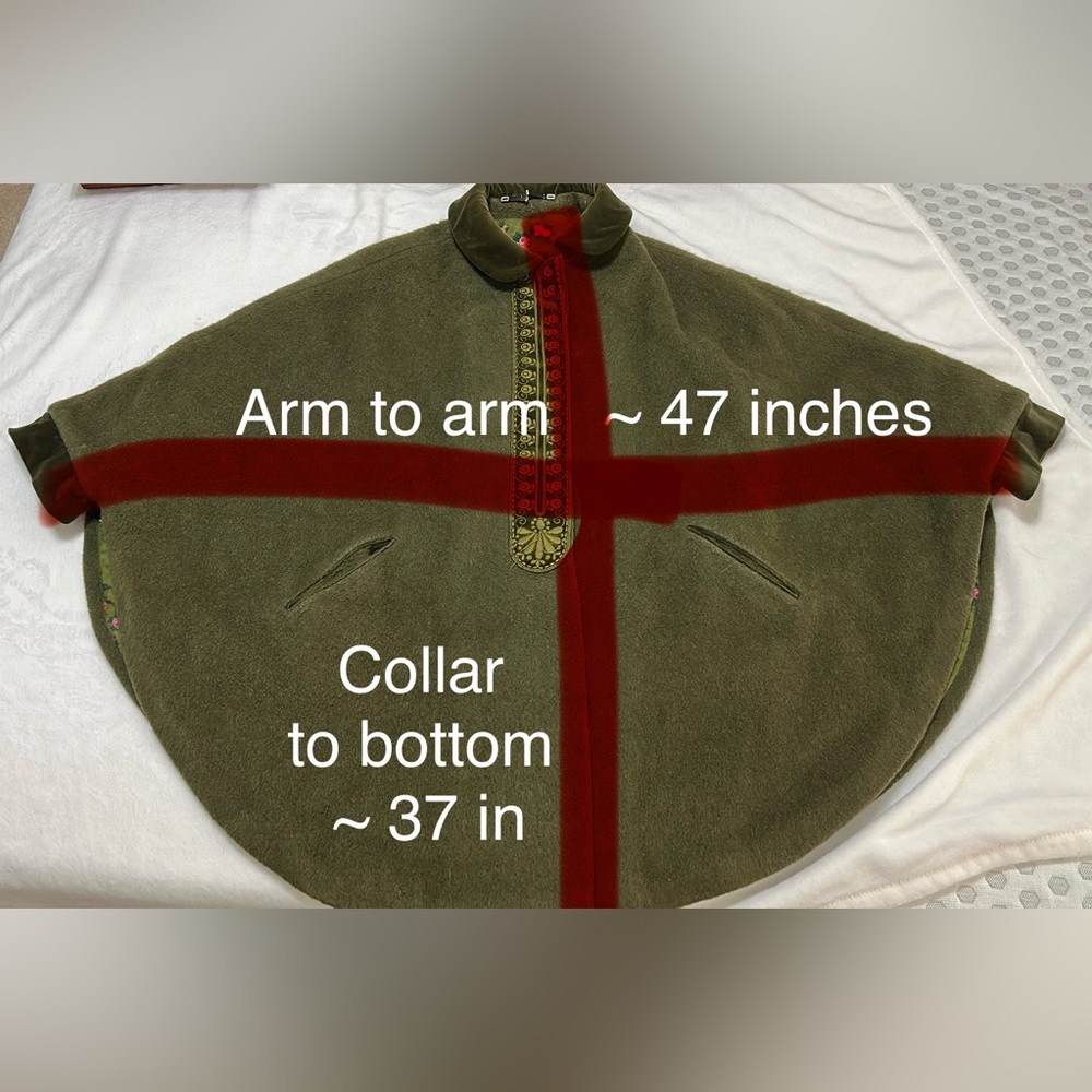 Vintage Original Alpine Loden King Ladies Cape M/L Lodencoat - Picture 10 of 13